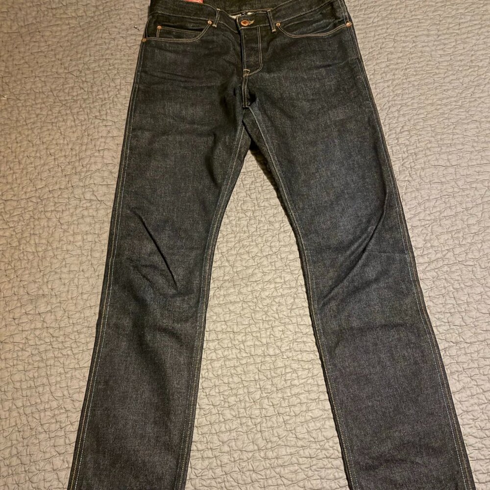 Men's Slim Straight Jeans - Black